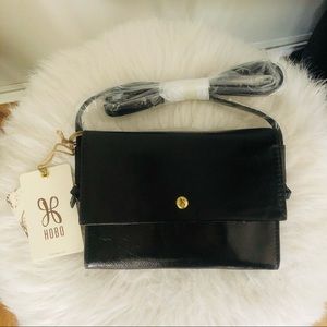 Hobo Bemuse Leather Crossbody Bag, Black, NWT